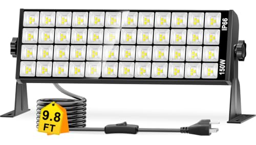 150W 18000LM Shop Light with 9.84FT Cord+Switch, IP66 for Garage Workshop