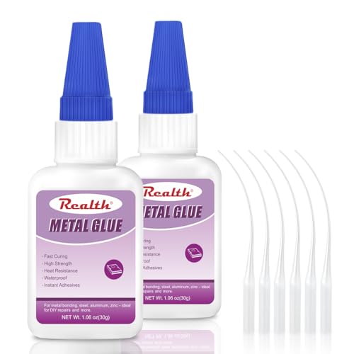 Super Glue for Metal 30g 2 Pack Clear Fast Drying - size: 60g, style: Metal Glue