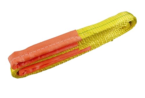 Everest C1128 1" x 6' Flat Sling Eye to Eye/Lifting Sling for Construction, Lifting, Moving, Hoisting - Strap Heavy Duty - 1-Pack 3200lbs WLL