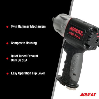 AIRCAT 1300-TH-A 3/8", Composite Impact Wrench