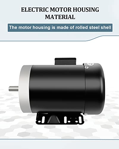 1.5HP General Electric Motor 3450RPM Three Phase 56C TEFC 230/460V - size: 1.5HP, style: 3450 RPM