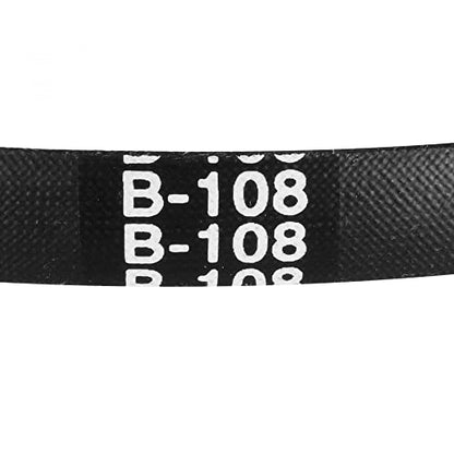 uxcell B-108 V-Belts 108" Inner Length, B-Section Rubber Drive Belt - size: 108"