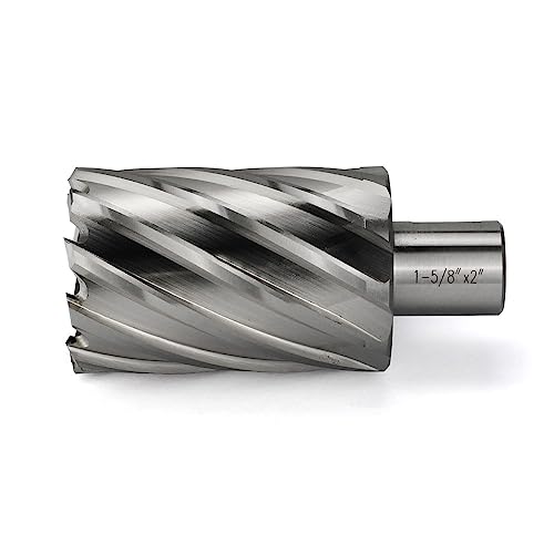 Annular Cutter JESTUOUS 3/4 Inch Weldon Shank 1-5/8 Cut Dia 2 Cut Depth