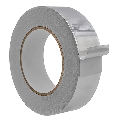 WOD Aluminum Foil Tape - 1.5 inch x 50 yd. Heat Shield Reflective Sealant Tape - Ideal for HVAC, Duct, Pipe, and Metal Insulation and Repair Home or Business Uses AFTR36 - size: 1.5 inch (36mm)