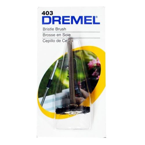 Dremel 403-02 Nylon Bristle Brushes (2 Pack), 3/4" Diameter - size: 2-Piece, style: Bristle Brush