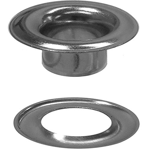 Stimpson 2GWSSM500 Sheet Metal Grommet and Washer Marine Grade Stainless Steel Durable, Reliable, Heavy-Duty #2 Set (500 Sets) - size: 500 pieces of Each