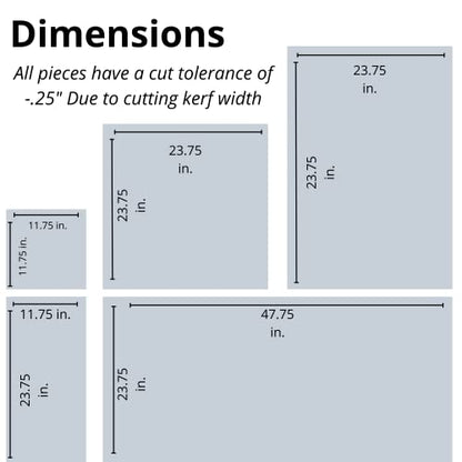 BuyPlastic Polycarbonate Plastic Sheet - Clear, 3/8" x 24" x 24" - Transparent Glass Replacement, UV, Weather, and Impact Resistant - size: 3/8" x 24" x 24", style: Clear
