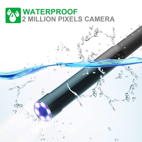 BlueFire 49FT 1080P Wireless Endoscope Camera, 2MP WiFi Borescope - size: 49.2FT
