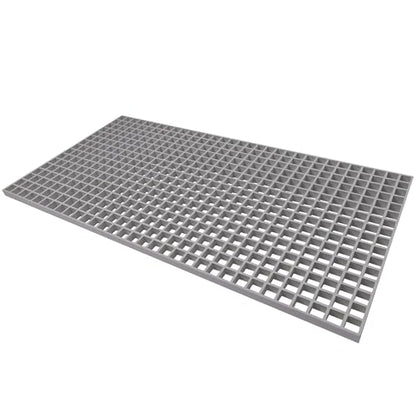Agfabric 2x4ftx1in Fiberglass Grating Cover, Heavy Duty FRP Cover for Car Wash, Trench Drain, Driveway Patio Drain Channel, Wearproof, Rustless, Prevent Debris Blocking Channels, Gray, 1pc - color: Gray, size: 2ftx4ft x 1in