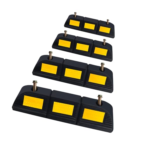 Rubber Parking Stopper for Garage 4 Pack - size: 3.3“H 4pcs