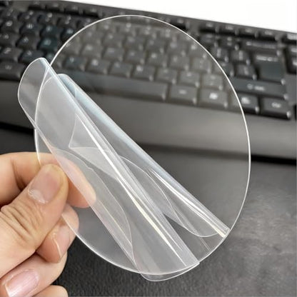 12 Pcs Acrylic Sheet Blanks Round Clear Christmas Disc Circle 4 Inch - size: 4 Inch
