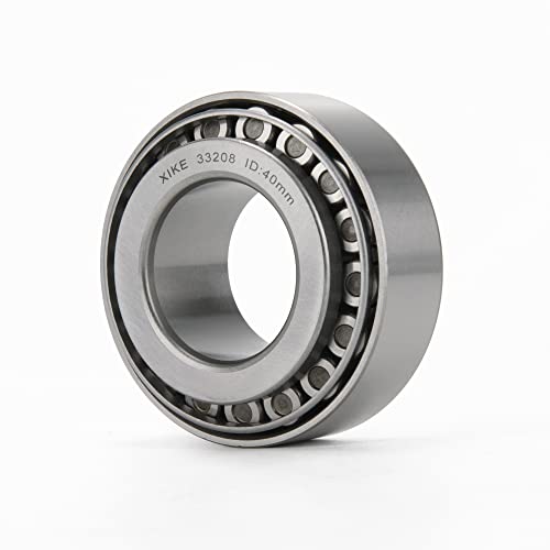 XIKE 2 Pcs 33208 Tapered Roller Bearings 40x80x32mm Cone and Cup Set. - size: 33208 40x80x32mm