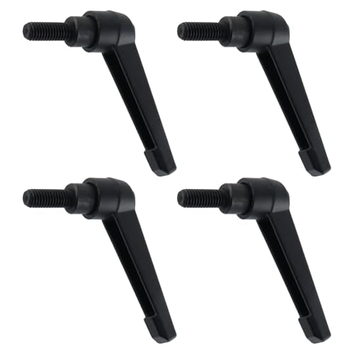 Clamping Lever Handles M8 x 20mm Push Button Ratchet Lever Male Threaded Stud Adjustable Handles Hand Knobs Rotating Screw Handles Bolts with Locking Lever -4pcs - size: M8 x 20mm