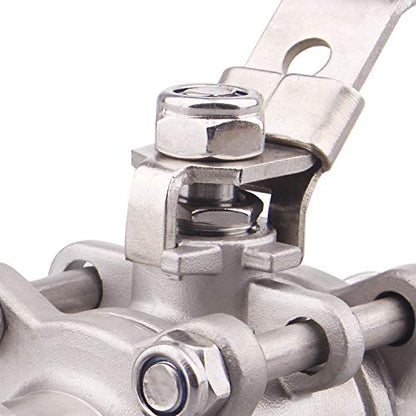 DERNORD Vacuum Ball Valve 304 Stainless Steel Clamp Valve with Locking Device (KF-25) - size: KF-25