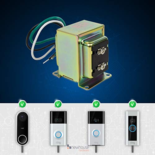 Newhouse Hardware 16V 30VA Door Bell Transformer Compatible with Ring Video Doorbell Pro 30TR, for Wired Chimes - style: 16V, 30VA