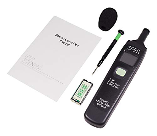 Sper Scientific 840018 Type 2 Sound Meter Pen with 1-Button Operation