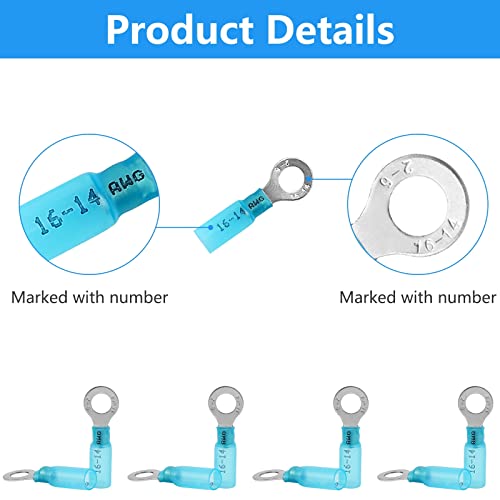 270PCS Heat Shrink Wire Connectors Kit, 22-10AWG