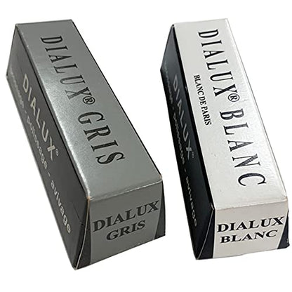 Silver Black Jewelry Polishing Compound White & Gray Dialux Rouge 2 Bars