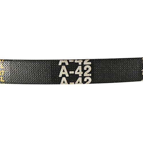 uxcell A42 Drive V-Belts 42" Inner Length 13mm Width 8mm Thick JIS Standard A-Section Rubber Drive Industrial Transmission Belt - size: 42"