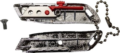 ALLWAY MK4 Chromed Die-Cast Retractable Micro Knife, 2-1/2"