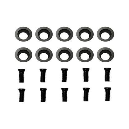 10Pcs 8.9mm Round Carbide Inserts, Indexable Replacement Cutters Inserts - size: 8.9mm