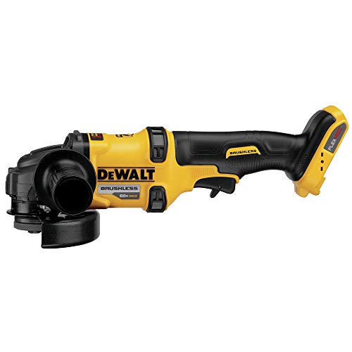 DEWALT FLEXVOLT 60V MAX* Angle Grinder with Kickback Brake, Tool Only (DCG414B) - color: Yellow,black