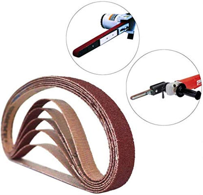1/2 X 18 Inch Sanding Belt Sandpaper, 80 Grit, 24 Pack - color: 80 Grit, size: 1/2x18in