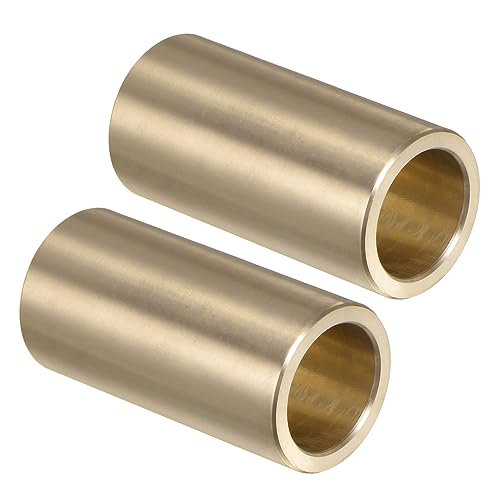 uxcell 2pcs Sleeve Bearings 3/4" Bore 1" OD 2" Length Cast Brass Self-Lubricating Bushing - size: 3/4" x 1" x 2"