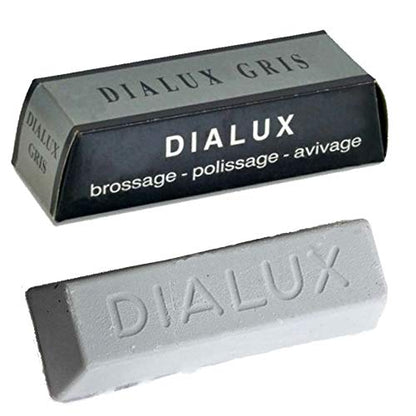 Silver Black Jewelry Polishing Compound White & Gray Dialux Rouge 2 Bars