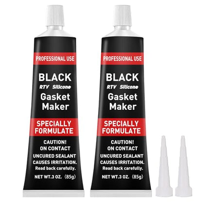 1DFAUL RTV Silicone Gasket Maker, High Temp Silicone Resist Oil, Black,170g - color: Black, size: 170g