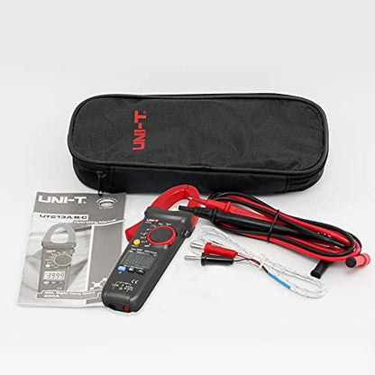 UNI-T Clamp Meter UT213C AC DC Amp Meter Clamp Multimeter Tester 400A TRMS Auto Ranging 4000 Counts HVAC Voltmeter Frequency Ohmmeter Capacitor Tester Temperature Continuity Tester Diode - size: UT213C