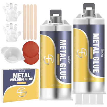 Metal Glue, 3.4oz 2 Part AB Epoxy Resin Repair Heavy Duty for Bonding