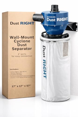 Rockler 4" Wall-Mount Cyclone Dust Separator