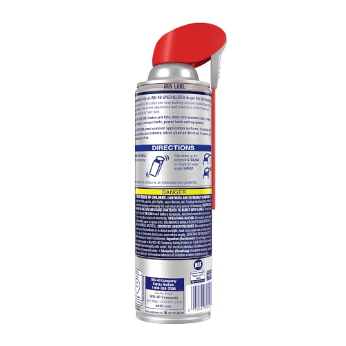 WD-40 Specialist Dry Lube, Long-Lasting, New Bigger Can, 12.1 OZ [1-Pack] - size: 1-Pack, style: 12.1 Oz