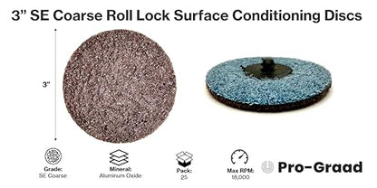 3" SE Coarse R-Type Surface Conditioning Disc, 18082, 25 Pack - style: 3 inch