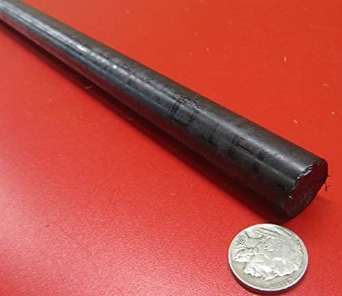 Black Nylon Extruded Round Rod .750" (3/4") x 5 Ft Length 2 pcs 10 Feet