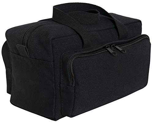 Rothco Mechanics Tool Bag, Heavy‑Duty Canvas Tool Organizer with Zipper Pockets, Compact Portable Tool Storage (Black) - color: Black