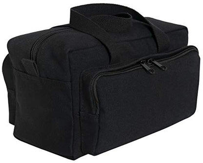 Rothco Mechanics Tool Bag, Heavy‑Duty Canvas Tool Organizer with Zipper Pockets, Compact Portable Tool Storage (Black) - color: Black
