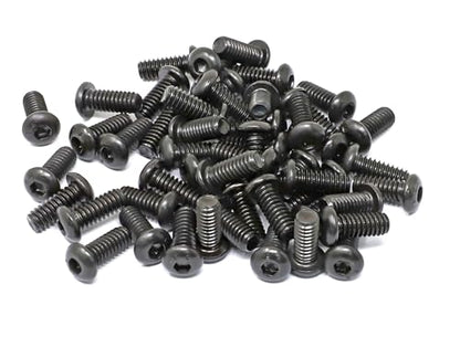 iexcell 50 Pcs 1/4-20 x 5/8" Alloy Steel 10.9 Grade Hex Socket Button Head Cap Screws Bolts Kit, Black Oxide Finish - size: 1/4-20 x 5/8"