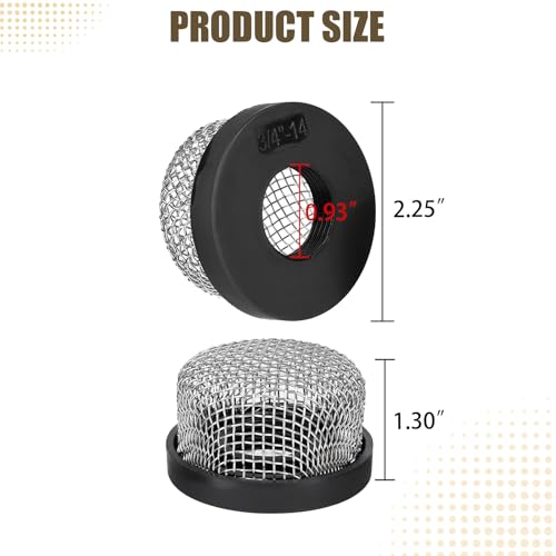 Stainless Steel Strainer ¾"-14 For Livewell Pumps Aerator Screen Wire Mesh