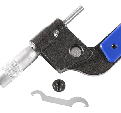 Accusize Industrial Tools 2-3''/50-75 mm by 0.00005''/0.001 mm 7-Key Electronic Digital Micrometer, Water Proof, Ac21-3022 - size: 2-3" / 50-75 mm