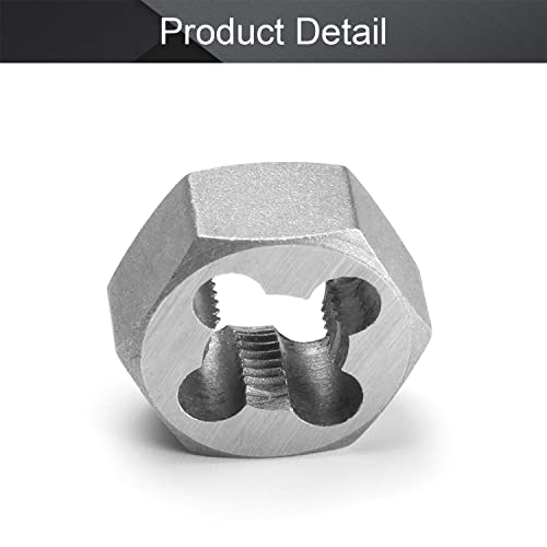Utoolmart Hex Rethreading Die, M10 x 1.0 Pitch, Carbon Steel Thread Die, Hex Rethreading Die Machine Thread Die, Hexagon Taper Pipe Die - size: M10×1.0 Fine Teeth