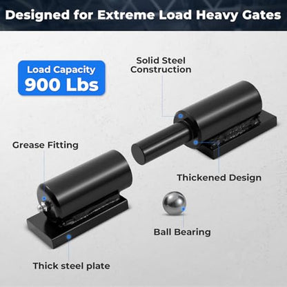 7" Weld on Barrel Hinges, Heavy Duty Barrel Hinges with Grease Zerk,900 Lbs - color: 7 inch-2 Pack