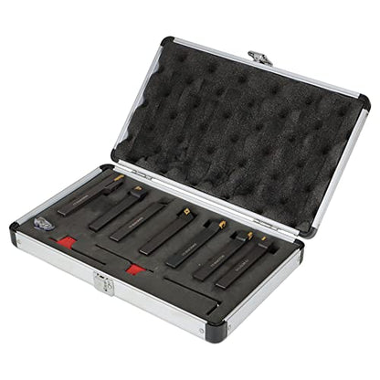 findmall 7Pcs Tin Coated 1/2" Shank Carbide Set - size: 7Pcs 1/2"