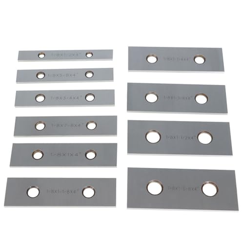 findmall 10 Pair 1/8 x 4 Accuracy Machinist Parallel Block Set 0.0002 Hardened Gage Gauge Tool Blocks Set, Wooden Boxes and Plastic Boxes - size: 10 Pair 1/8 x 4