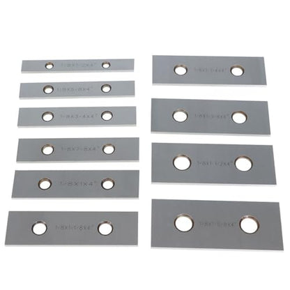 findmall 10 Pair 1/8 x 4 Accuracy Machinist Parallel Block Set 0.0002 Hardened Gage Gauge Tool Blocks Set, Wooden Boxes and Plastic Boxes - size: 10 Pair 1/8 x 4