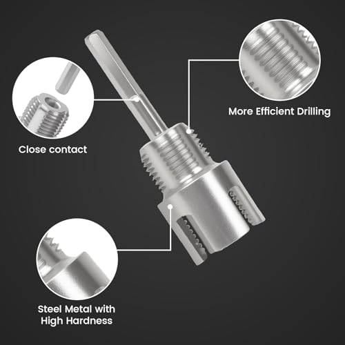 2pcs Integrated Internal & External Pipe Threading Tool 3/4'' Pipe Thread Cutting Tool Electric Drill Compatible Pvc Pipe Threader Kit Pipe Threading Tool for Plumbing Repairs