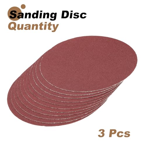 uxcell 12pcs 10-Inch PSA Sanding Discs, 40 Grits Aluminum Oxide Self Adhesive Stick Back Sandpapers, No-Hole Round Wet/Dry Sander Papers, Sand Auto Car Paint, Wood, Metal - size: 40 Grits