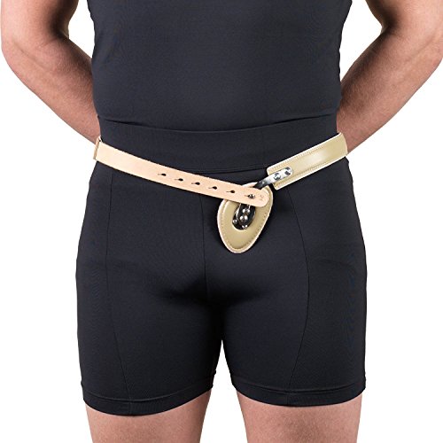 Truform-OTC Hernia Truss, Single Spring, Inguinal Pad Compression, Plated Steel Shank, Adjustable, 40 inch Hip (Right) - size: 40 Inch hip (Right), style: Right Side