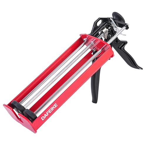 20oz 22oz dual cartridge epoxy gun dual component cartridge gun 22 oz epoxy gun 2 Part 650ml dual cartridge caulk applicator for epoxy anchoring adhesive, red